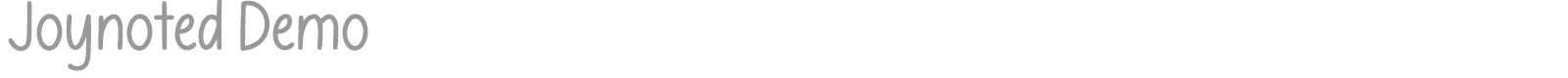 Joynoted font preview